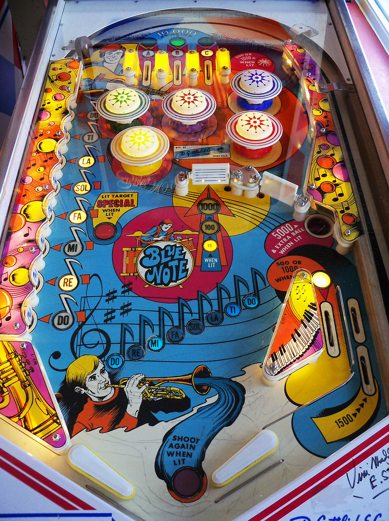 Blue Note Playfield for the Blue Note pinball machine. (Go… Flickr