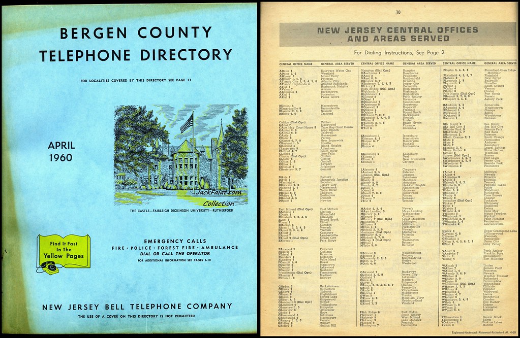 New Jersey Bell Telephone Bergen County Directory April 19… Flickr