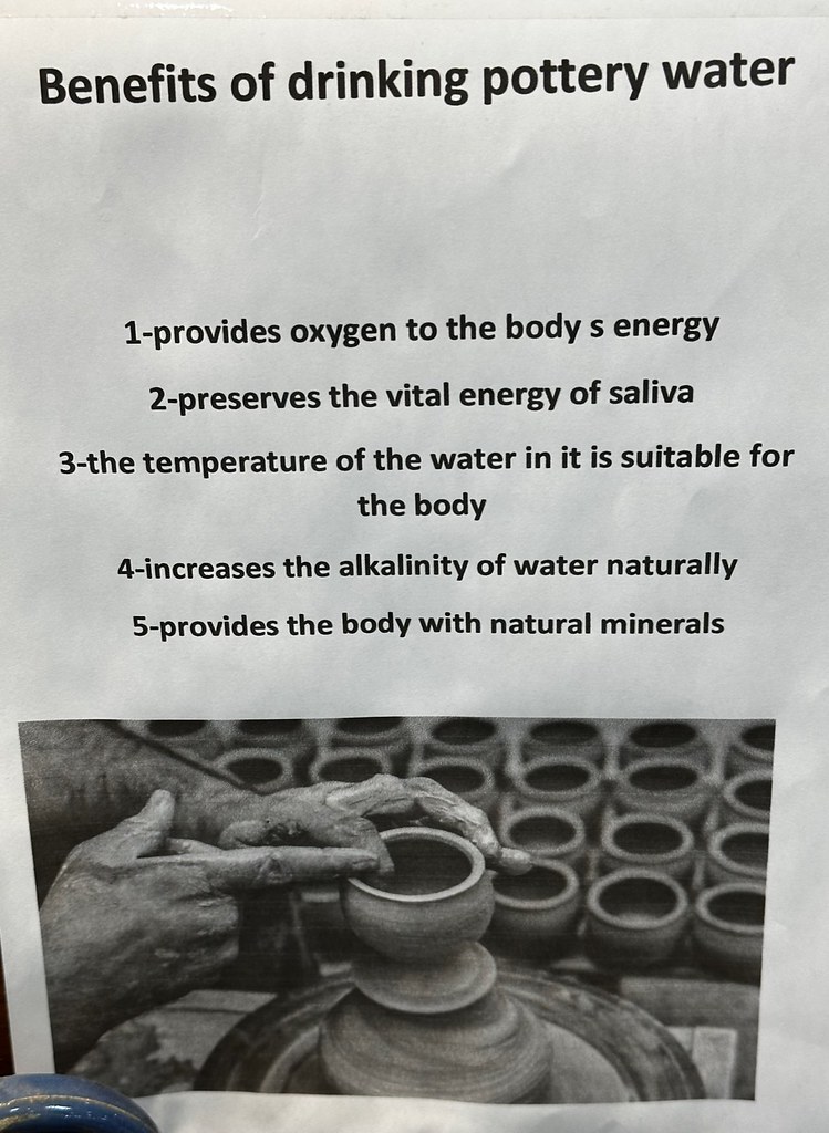 Benefits of drinking pottery water JRope Flickr