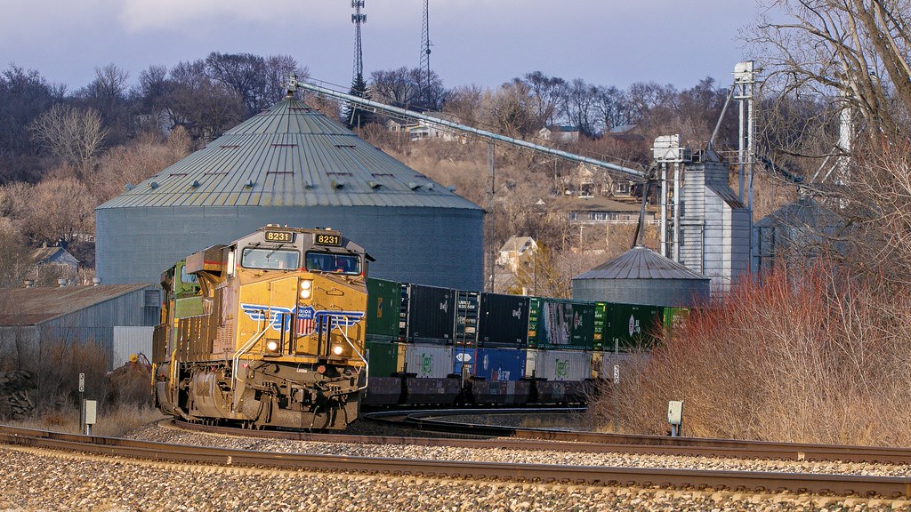 UP 8231 South Missouri Valley, Iowa Crawling out of town… Flickr