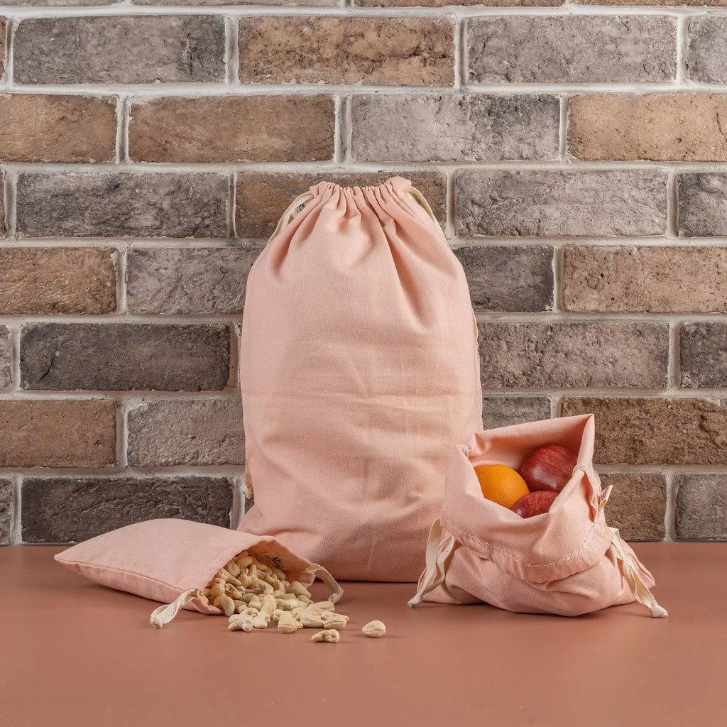 Organic cotton draw string bags Use these versatile drawst… Flickr