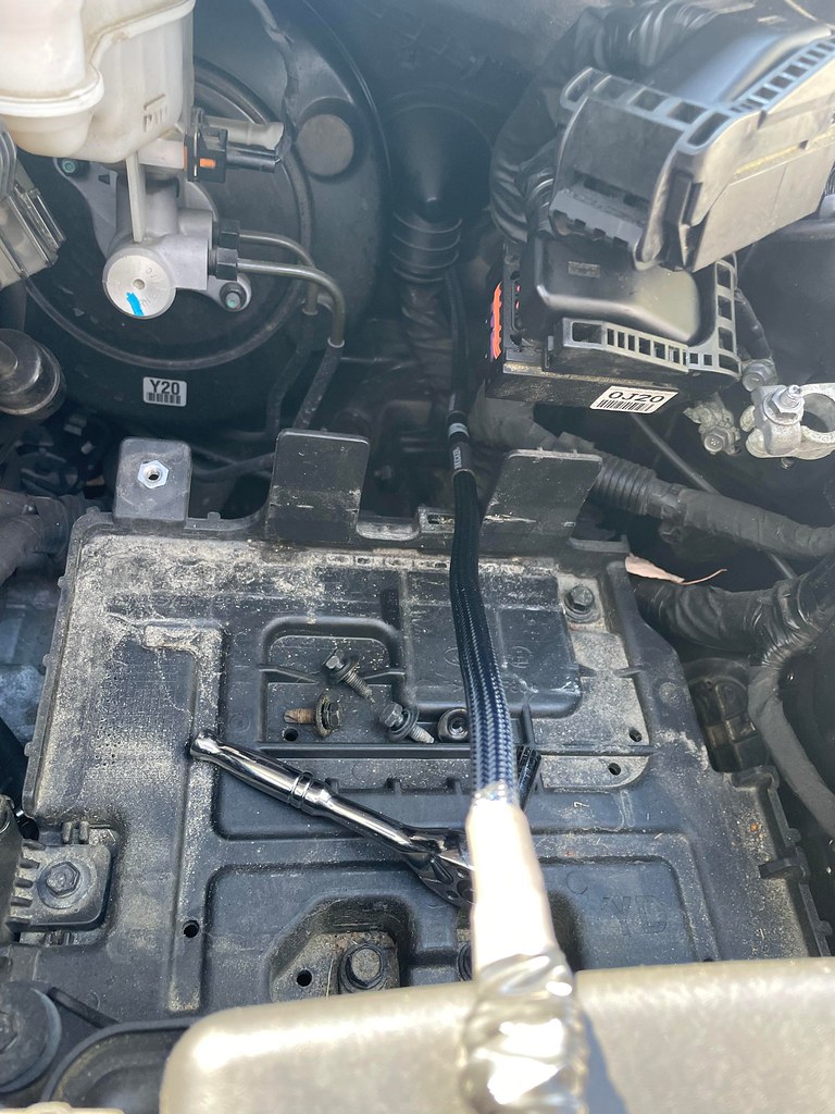 Engine Bay Cable successfully pulled through firewall hole… davey c