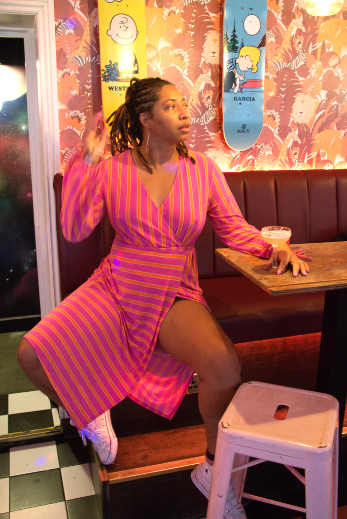 DSC_0747 Alesha Jamaican Model in Pink Dress Out on the To… Flickr