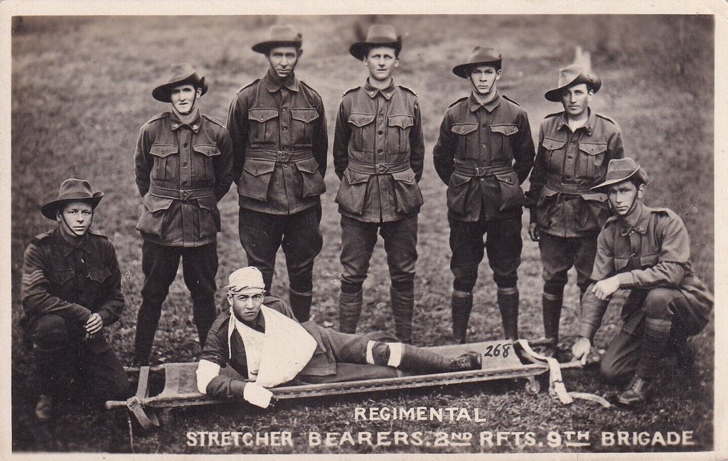 Regimental Stretcher Bearers, 2nd Reinforcements, 9th Brig… Flickr