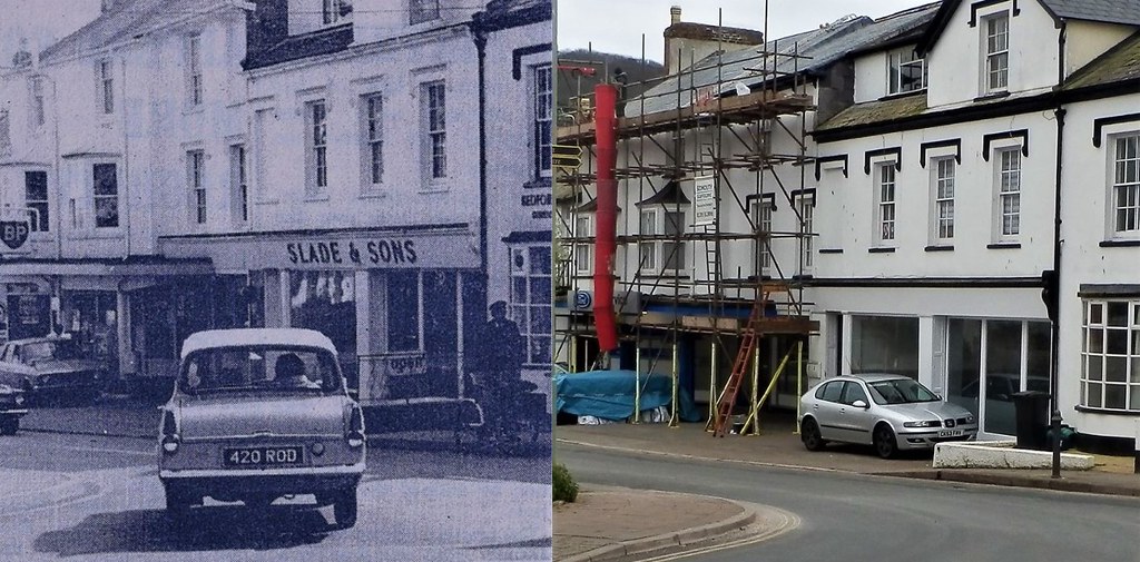 Then and now... Top of Road. Sidmouth. The left h… Flickr