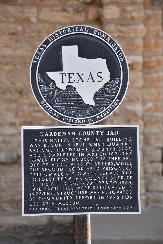 Old Hardeman County Jail (Quanah, Texas) Historical marker… Flickr