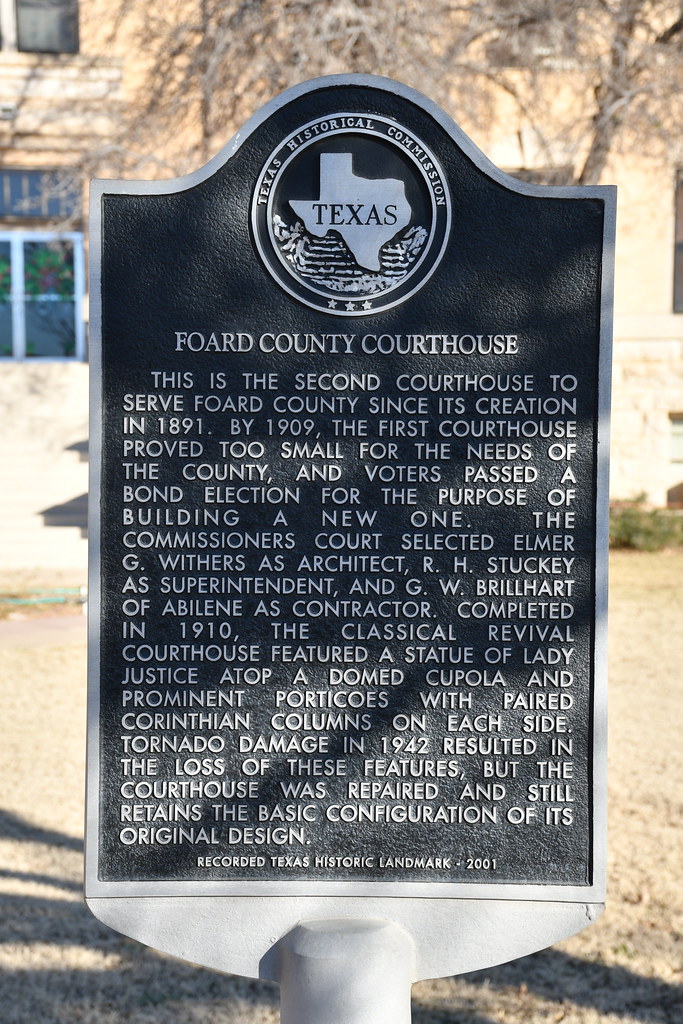 Foard County Courthouse (Crowell, Texas) Historical marker… Flickr