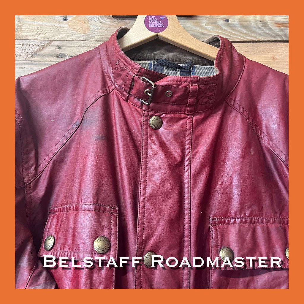 Belstaff Red Roadmaster Wax Jacket Cleaning The Wax Jacket Cleaning