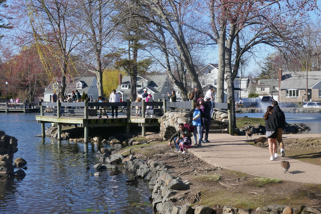 Out on the Deck nice weather in Hecksher Park. Norman Gates Flickr