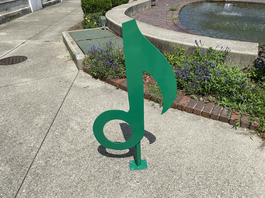 OH Ironton Bike Rack 2 Bike rack sculpture in Ironton, O… Flickr