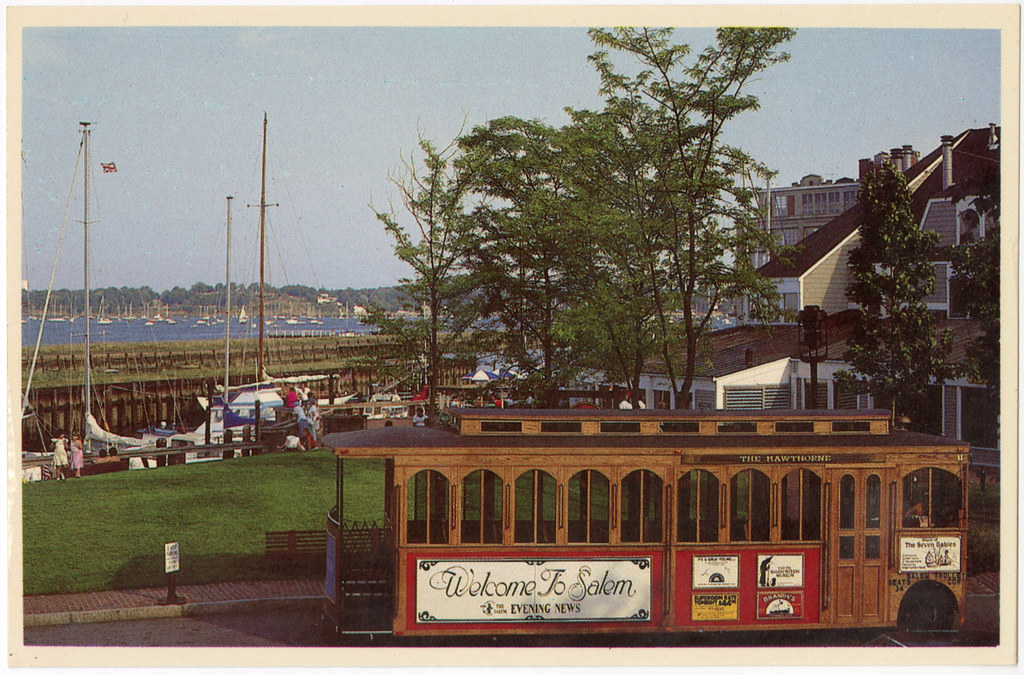 The Salem Trolley Postcard showing the Salem Trolley touri… Flickr