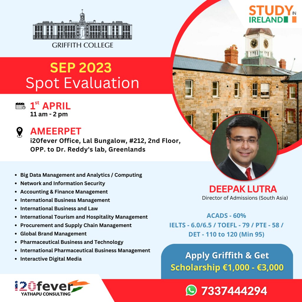 Griffith College IRELAND SPOT ADMISSIONS with i20fever 2… Flickr