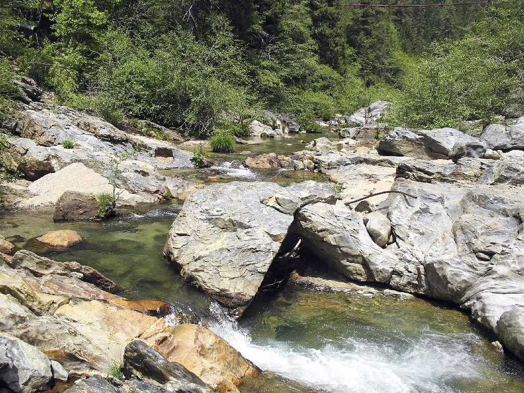 Slate Creek Viewing northeasterly, upstream, at Slate Cre… Flickr