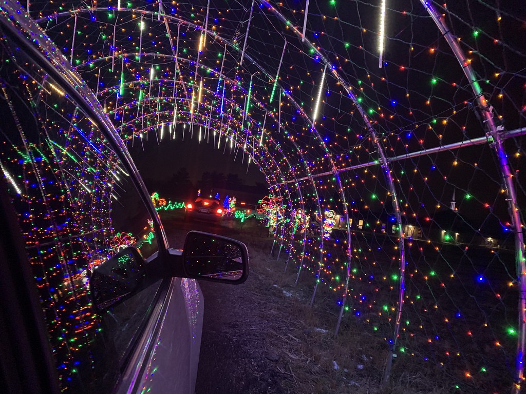 Christmas light tunnel MeiLover Flickr