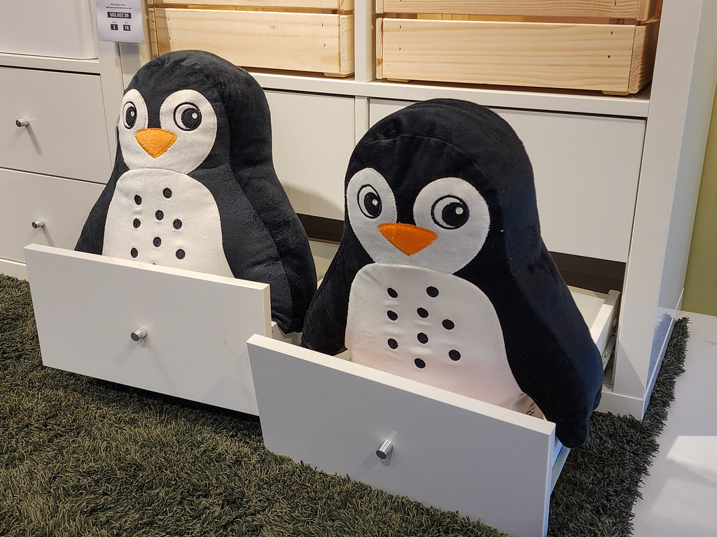 BLÅVINGAD Penguins At Ikea, of course, with a name like th… Joe