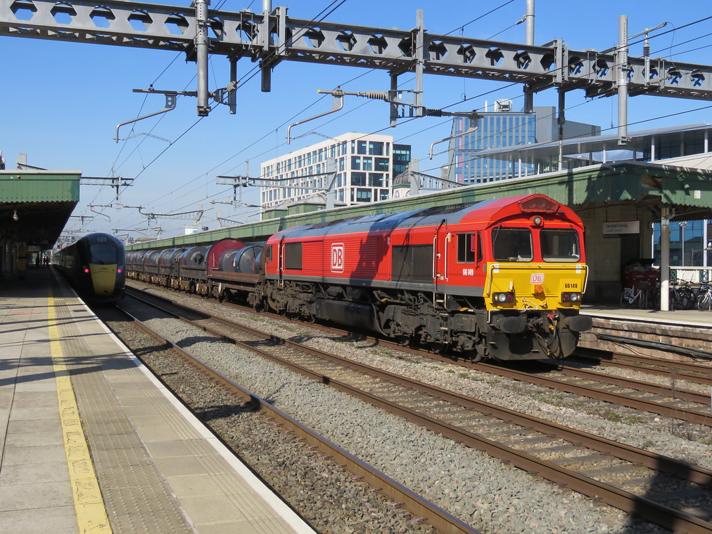 66149 passes Cardiff Central with 6H25 Margam to Llanwern Flickr