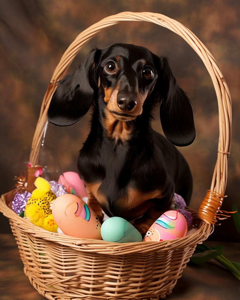 Dachshund Easter 1 made with MidJourney AI piercekc Flickr