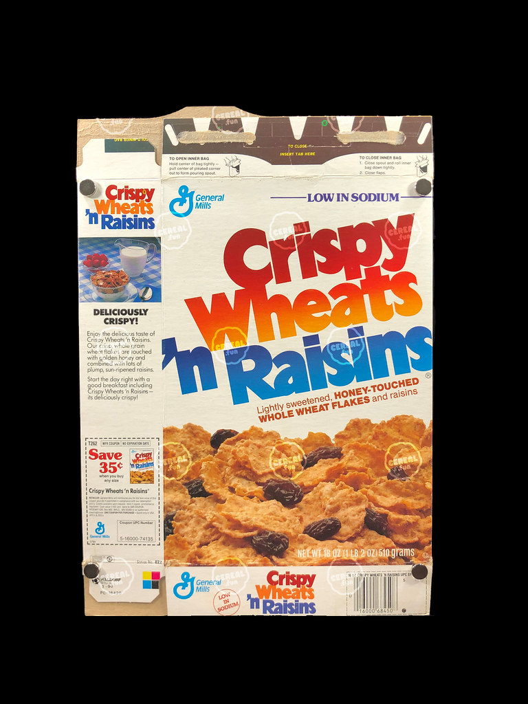 Cereal Boxes Crispy Wheats ’n Raisins Cereal Fun Flickr