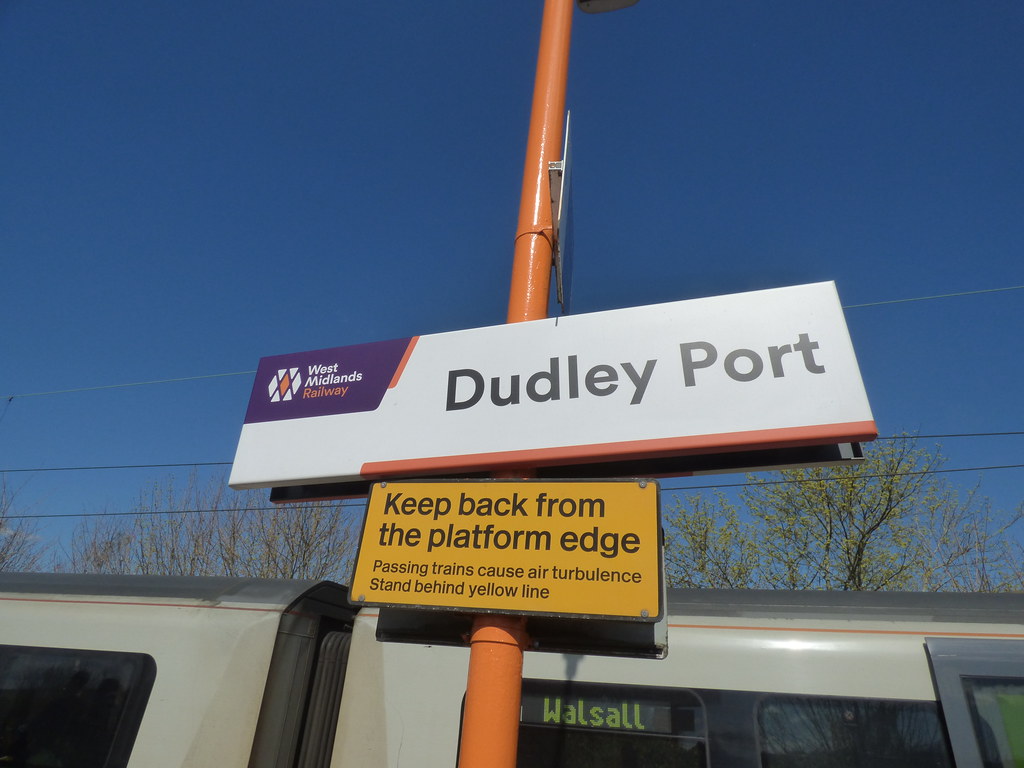 Dudley Port Station sign I got the train on Good Friday … Flickr