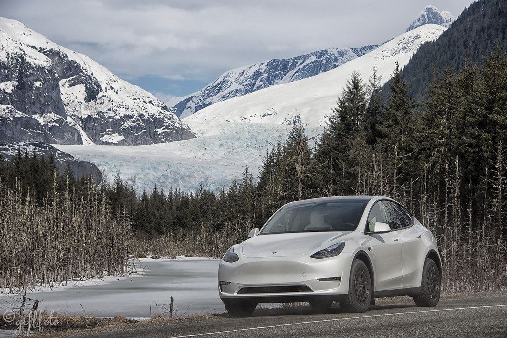 Earth Day Tesla 9x6 gf 718 Tesla with the Mendenhall Glaci… Flickr