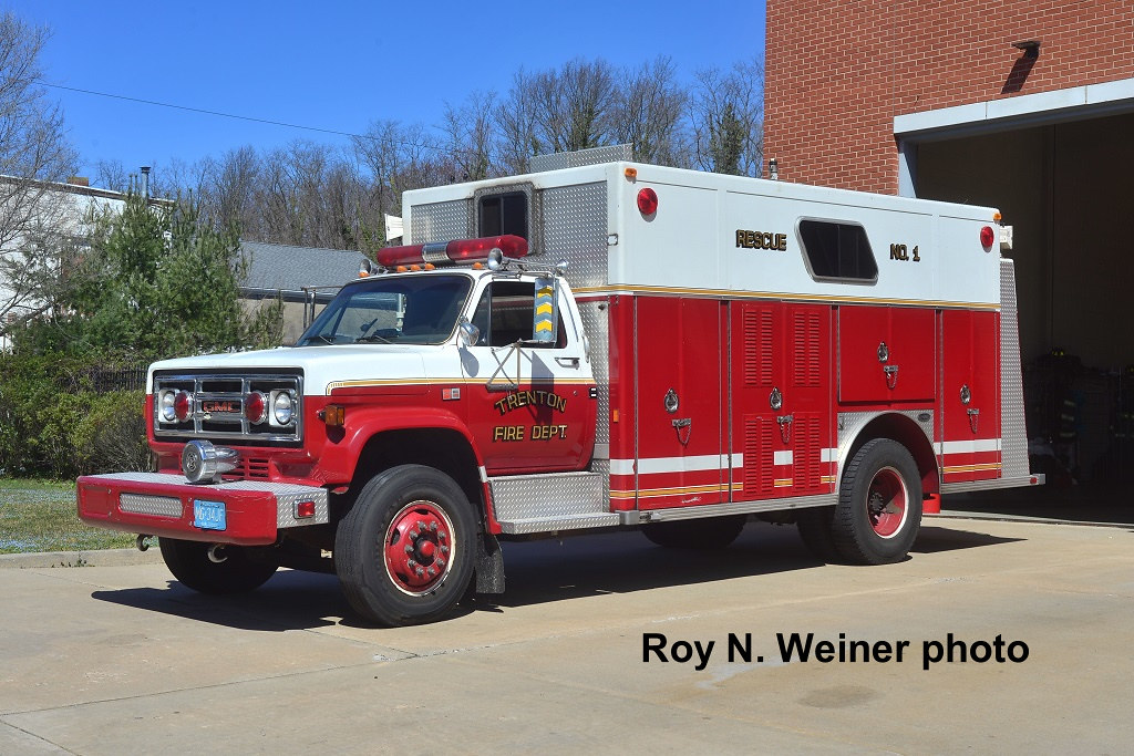 Trenton, N.J. exRescue 1 1987 GMC/EOne. Roy N. Weiner Flickr