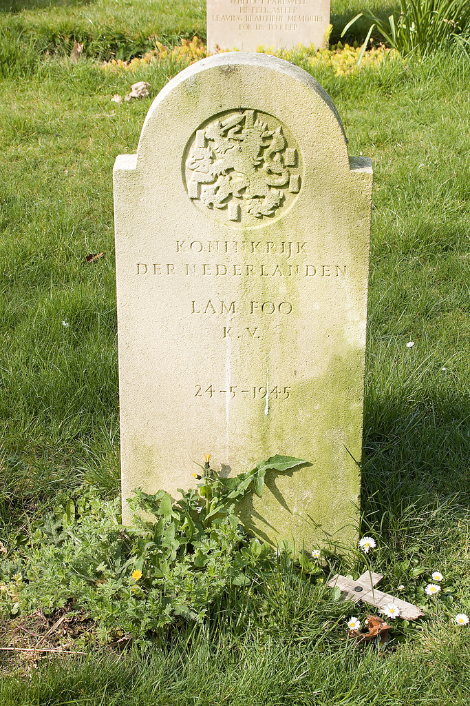 Dutch Grave Marker Haslar Royal Naval Cemetary Phillip Wilmshurst