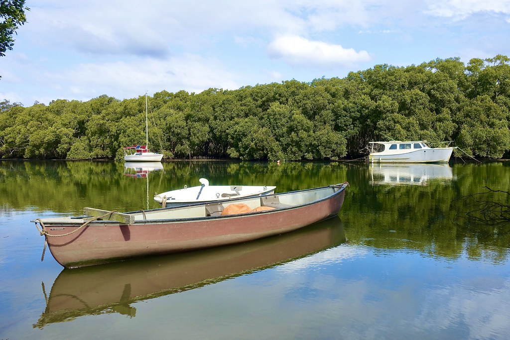 Boats n boats At the creek . Cabbage Tree Creek Shorncliff… Flickr