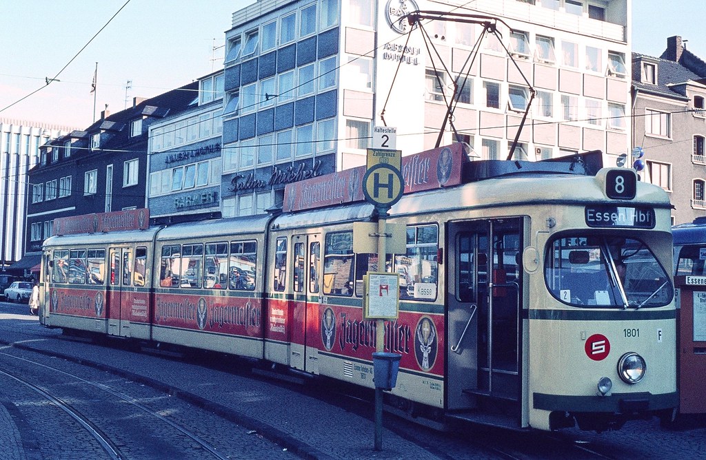 EVAG 1801 (DÜWAG 1960) Steele KaiserOttoPlatz, 07.10.197… Flickr