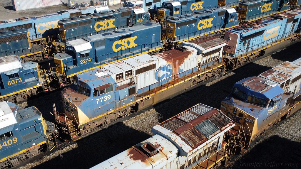 CSX 7739 CSX 7739 (C408W) sits in Waycross, GA in rusted … Flickr