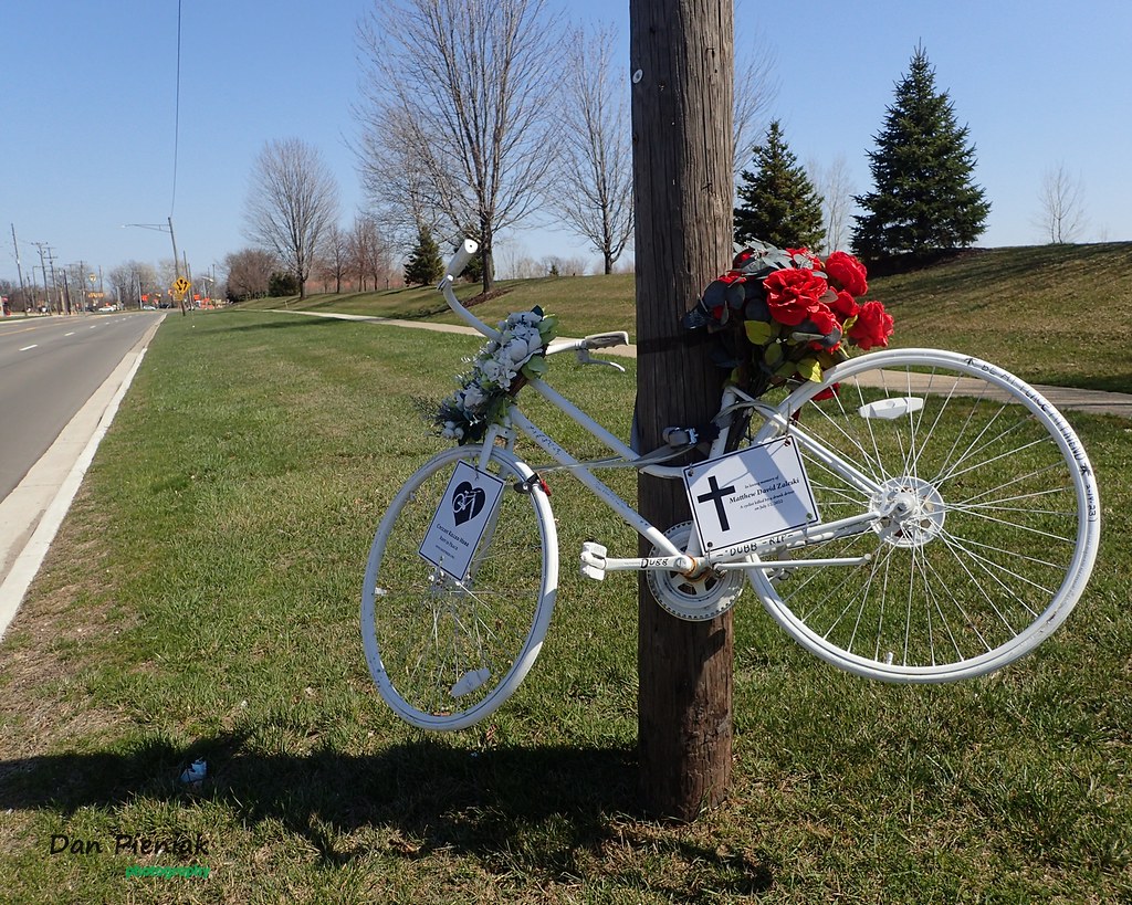 Fitting Memorial A Ghost bike memorial for Matthew David… Flickr