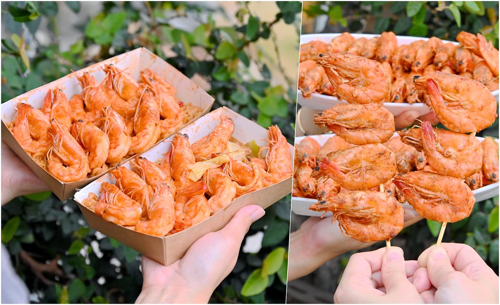 金三益健康茶飲│台中一中街：爆量現炒胡椒蝦胡椒鳳螺下酒菜上桌 20尾蝦滿滿蝦爆蒜辣麵免剝殼爽爽吃