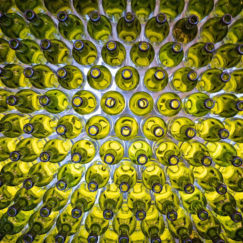 green_green_glass old wine bottles in the old castle . in … Flickr