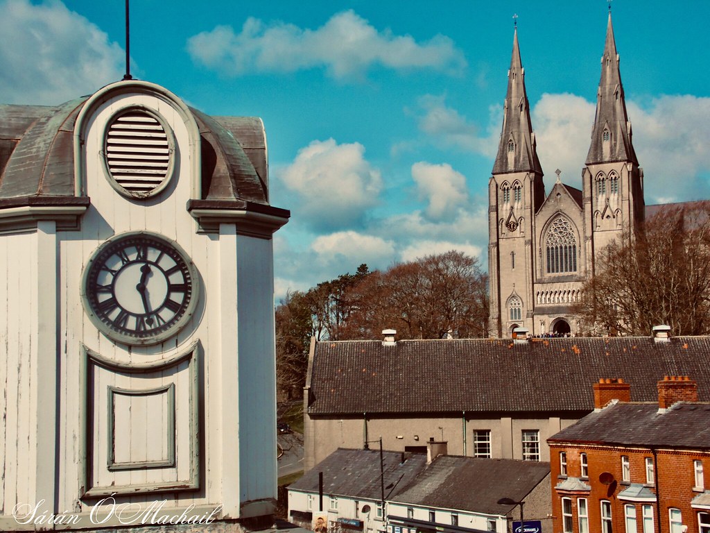 Johnston Clock and St Patrick’s RC Cathedral Armagh Flickr