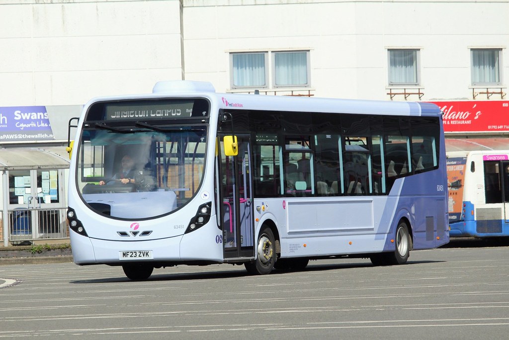 First Cymru 63451 seen leaving Swansea bus station working… Flickr