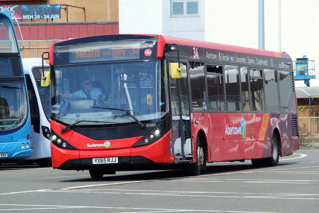 First Cymru 67093 seen arriving into Swansea bus station w… Flickr
