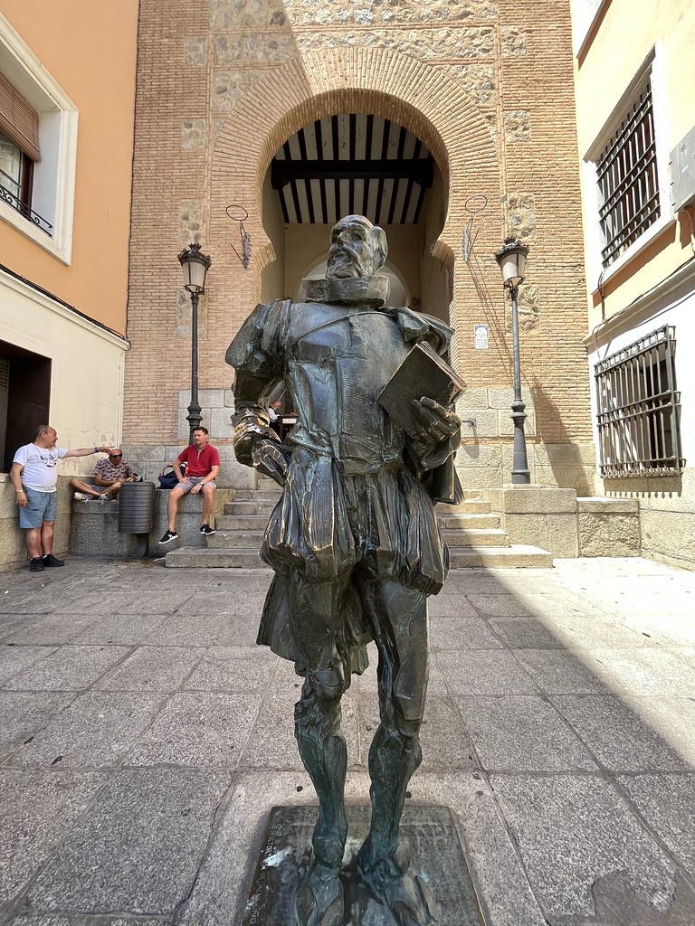Statue of the immortal Miguel de Cervantes, Toledo, Spain Flickr