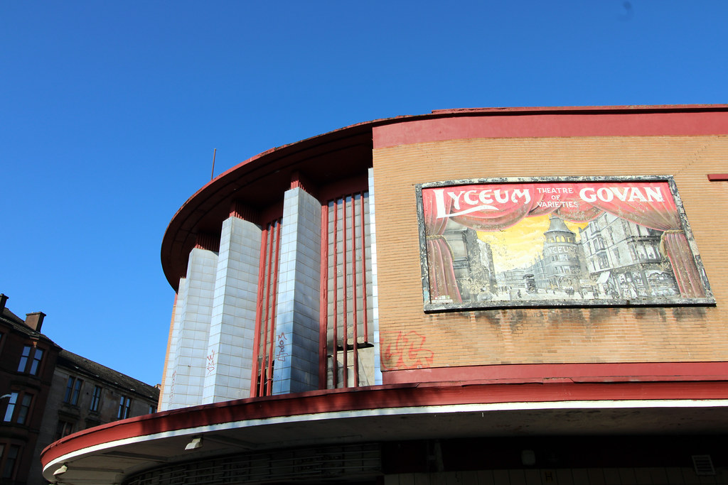 Art deco buildings.Glasgow. Former Govan Lyceum. boneytongue Flickr