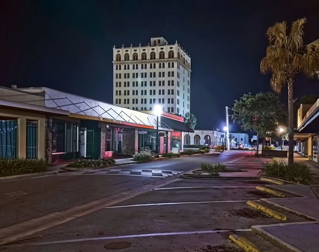 Historic downtown, City of Lake Wales, Polk County, Florida, USA a