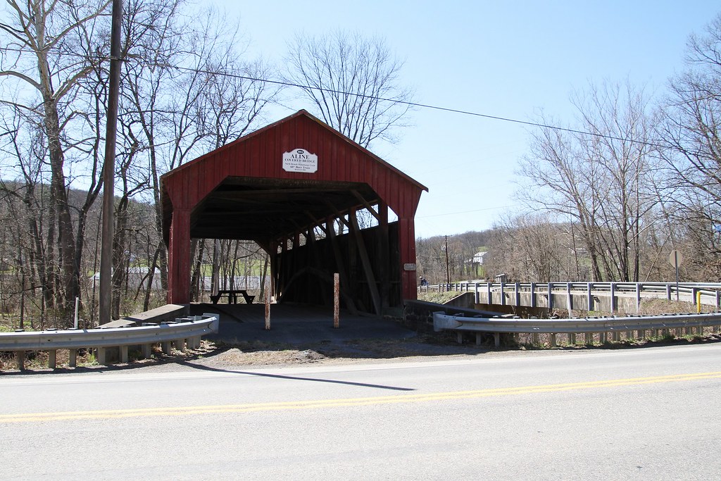Aline Covered Bridge Mount Pleasant Mills, Pennsylvania Barb