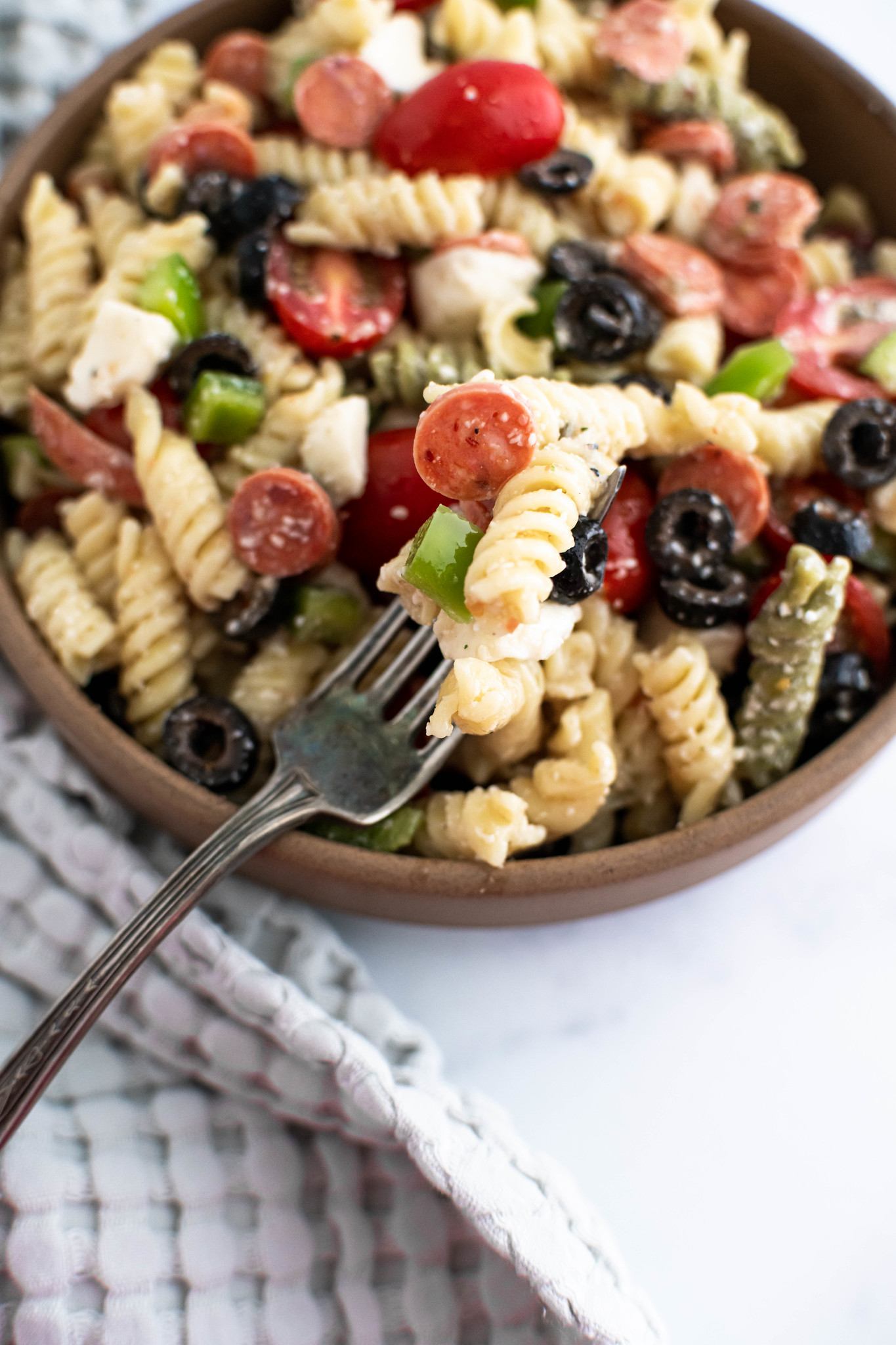 Pizza Pasta Salad Meg's Everyday Indulgence
