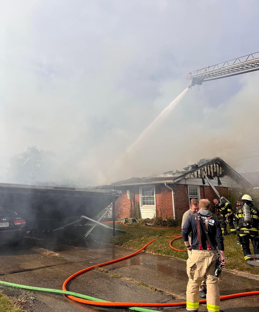 House fire in New carlisle Engine 22 & Medic 22 helping wi… Flickr