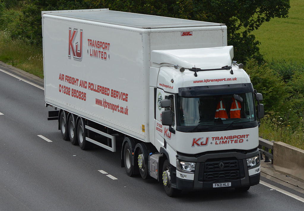 KJ Transport ( Fred Sherwood Group ) FN21HLU M1 Brockhall … Flickr
