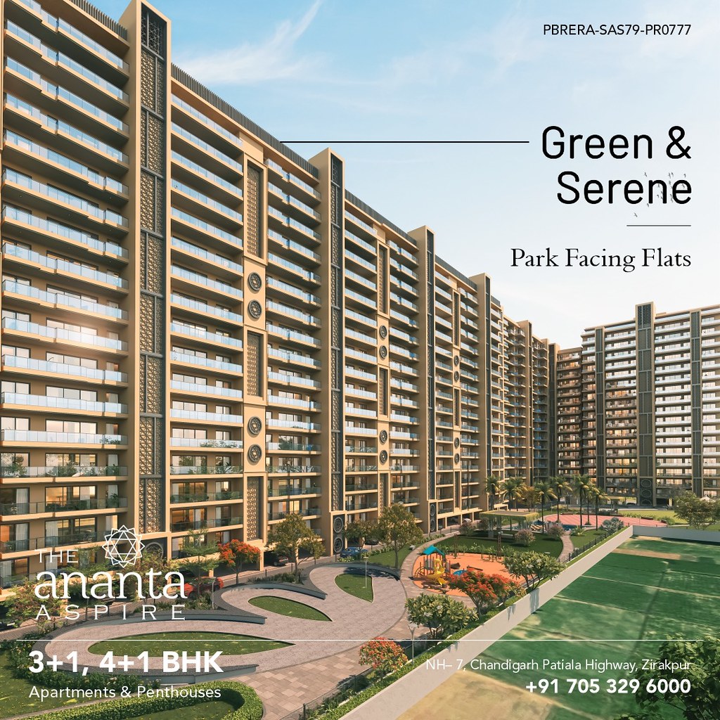 4 BHK Luxury Flats for sale in Zirakpur Live a green and s… Flickr