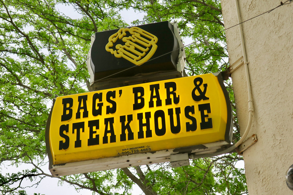 Bags' Bar & Steakhouse, Potter, NE Sign for Bags' Bar & St… Flickr