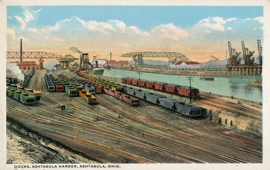 Docks, Ashtabula Harbor Published by Harry H. Hamm, Erie, … Flickr