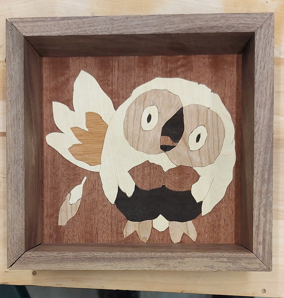 Themed tray Mitre joinery Marquetry with a scroll saw Jerome Riley