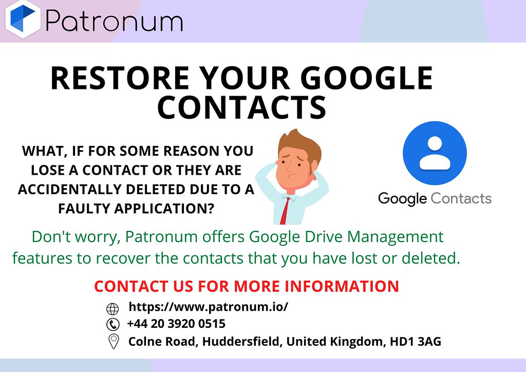 Google Contacts Restore Afraid to lose your contacts? It i… Flickr