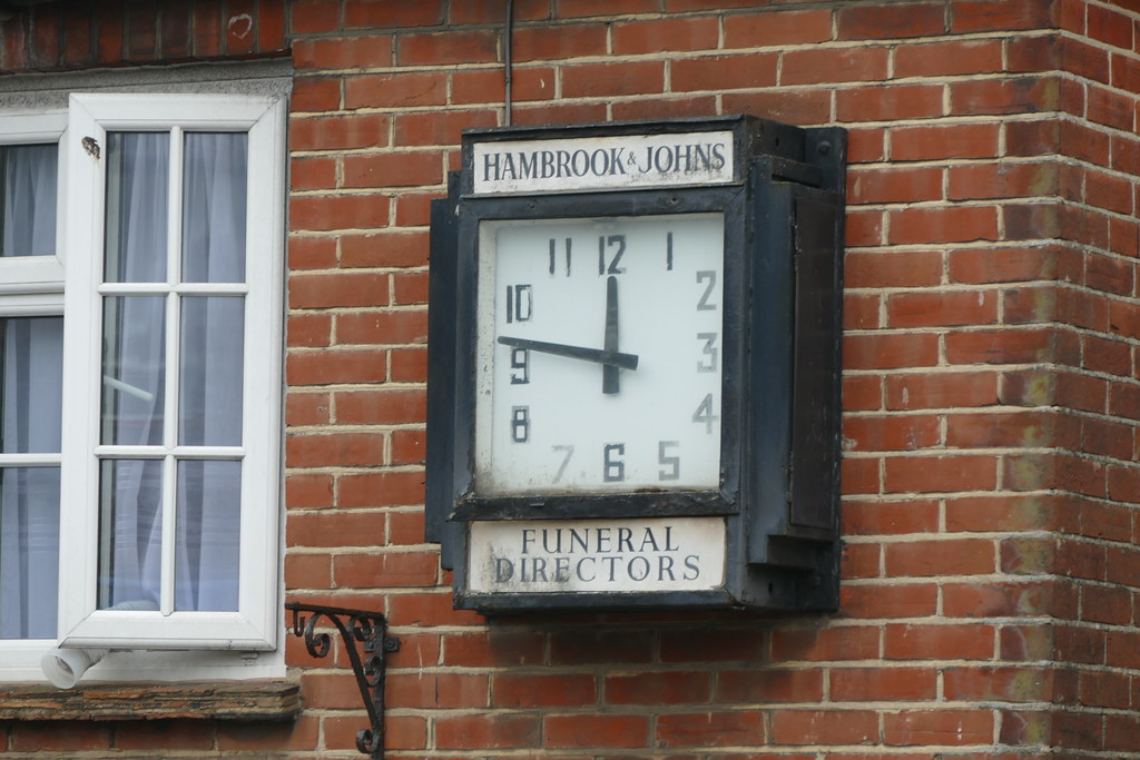 Hambrook and Johns Funeral Directors Clock, Hythe, Kent Flickr