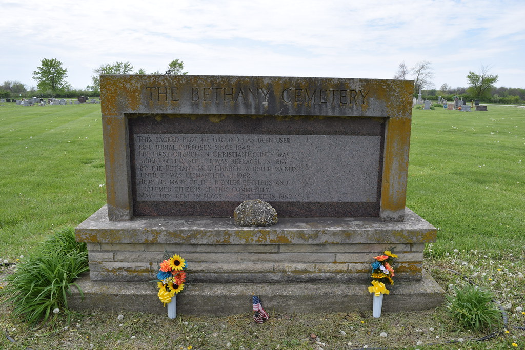 Bethany Cemetery Marker Christian County Illinois Flickr