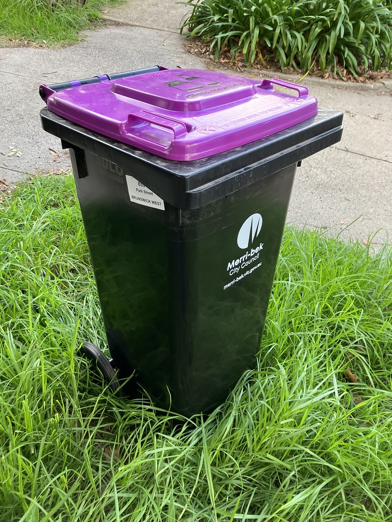 Glass bin roll outs now happening in Brunswick west. Flickr